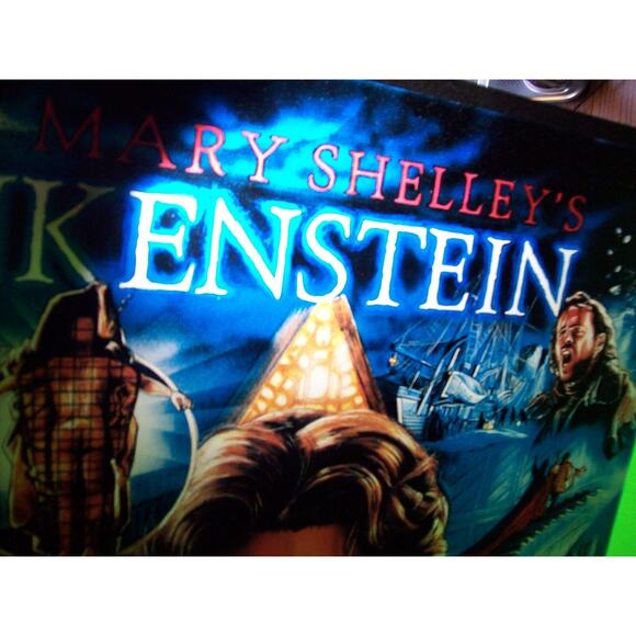 Frankenstein Mary Shelleys Pinball Translite NOS Horror Movies Halloween 1995 - Picture 11 of 12